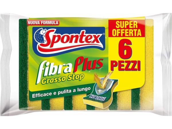 sponge spontex fiber plus x6